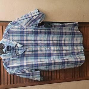 George classic fit button down short sleeve shirt